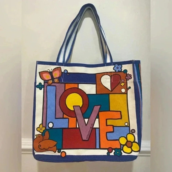 Brighton Power Of Love Canvas Tote Large - Picture 2 of 6